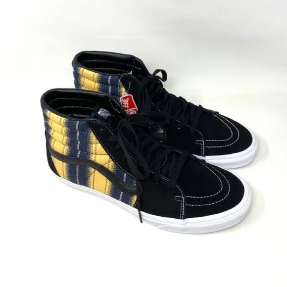 💖MEGA SALE💖VANS SK8-HI Denim  Womens Stripes s Black  Canvas  VN0A4BV6TRM