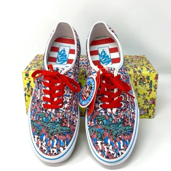 💖MEGA SALE💖VANS Where's Waldo Addition Authentic Textile Mens Size VN0A348A3RZ