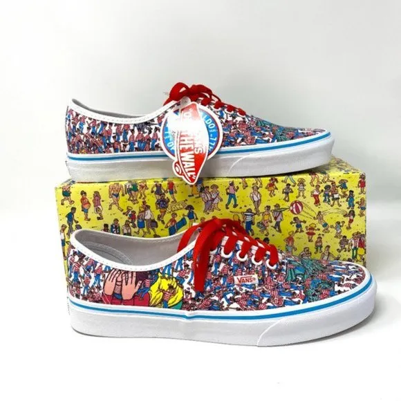 💖MEGA SALE💖VANS Where's Waldo Addition Authentic Textile Mens Size VN0A348A3RZ