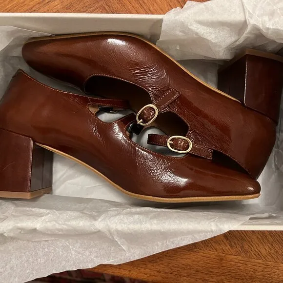 Mellow Yellow Irving block heels - NEW IN BOX/NEVER WORN - French size 38/US 7.5