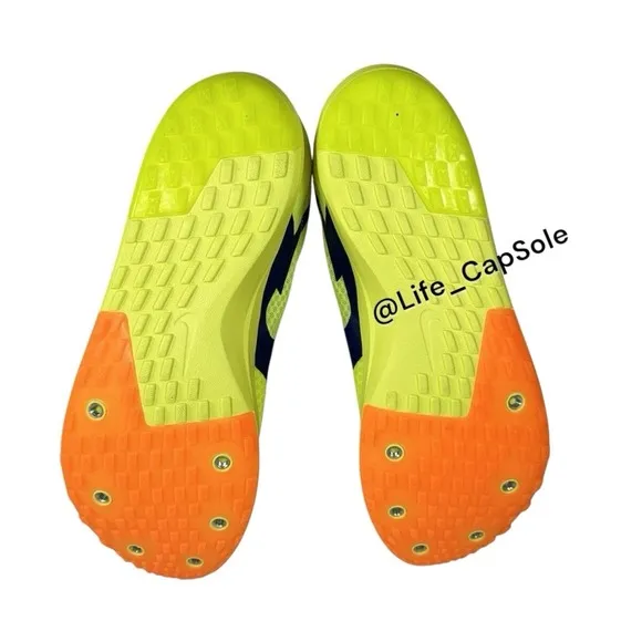 Men's 9.5 Nike Rival XC 6 Cross-Country Spikes Volt/Total Orange DX7999-701 NEW