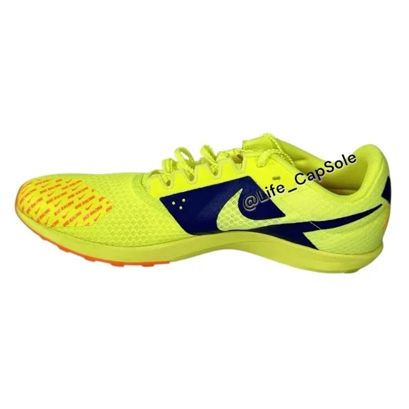 Men's 9.5 Nike Rival XC 6 Cross-Country Spikes Volt/Total Orange DX7999-701 NEW