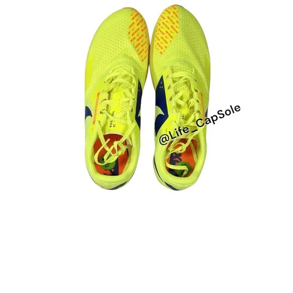 Men's 9.5 Nike Rival XC 6 Cross-Country Spikes Volt/Total Orange DX7999-701 NEW