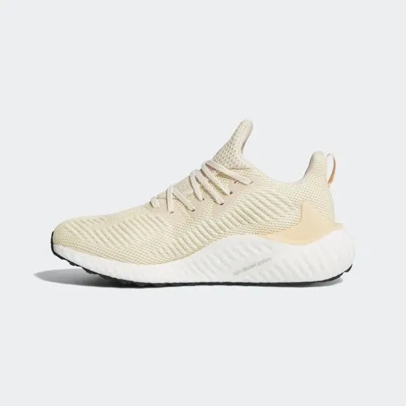 MEN'S adidas AlphaBoost Running Shoes Ecru Tint Glow Orange G28565