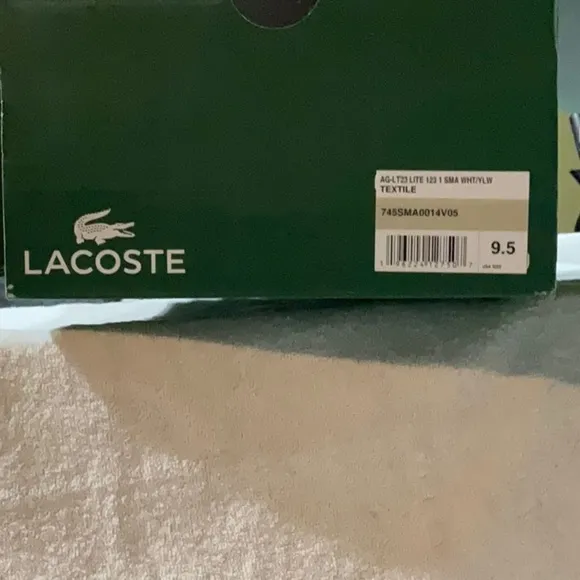 Men's AG-LT23 Lacoste Ultra Tennis Shoes - Performance Sneakers Size 9.5