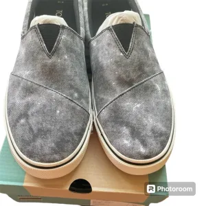 Men’s Alpargata Fenix Black Repreve Distressed Washed Canvas SlipOn Shoe…