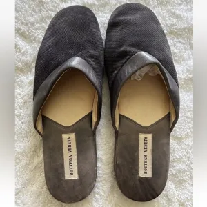 Mens Bottega Veneta Leather House Slippers Slides Size 42