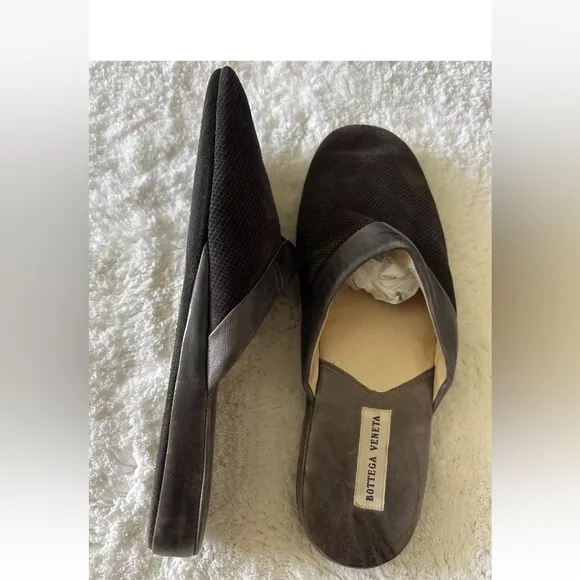 Mens Bottega Veneta Leather House Slippers Slides Size 42