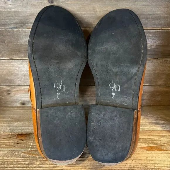 Mens Cole Haan Williams Tan‎ Leather Single Monk Strap Oxfords Size 10.5 M GUC