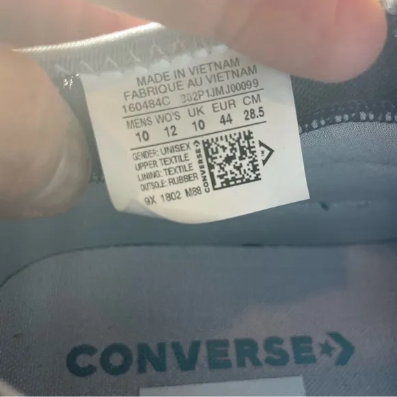 Mens Converse CTAS Navy Blue Ultra Lightweight Mid Top Sneakers Shoes Size 10