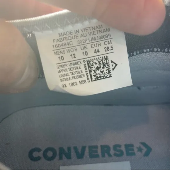 Mens Converse CTAS Navy Blue Ultra Lightweight Mid Top Sneakers Shoes Size 10