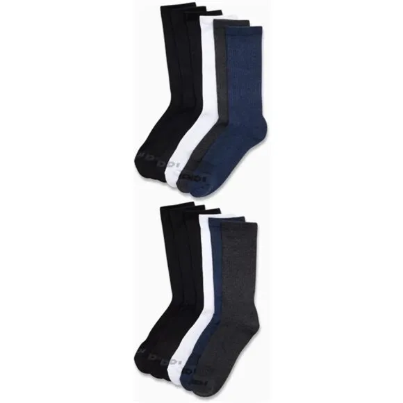 Men's Crew Socks - 12 Pack Performance Cushion Comfort Crew Socks - Breathable