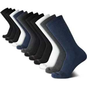 Men's Crew Socks - 12 Pack Performance Cushion Comfort Crew Socks - Breathable