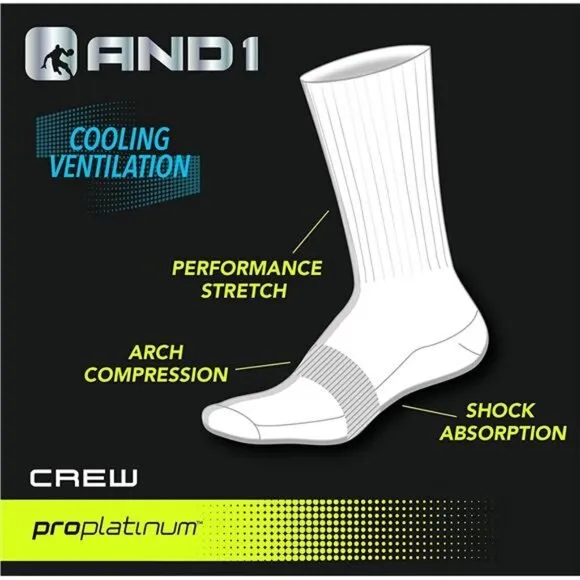 Men's Crew Socks - 12 Pack Performance Cushion Comfort Crew Socks - Breathable