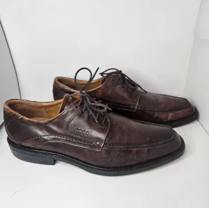 Men's Ecco Brown leather Oxfords size 44