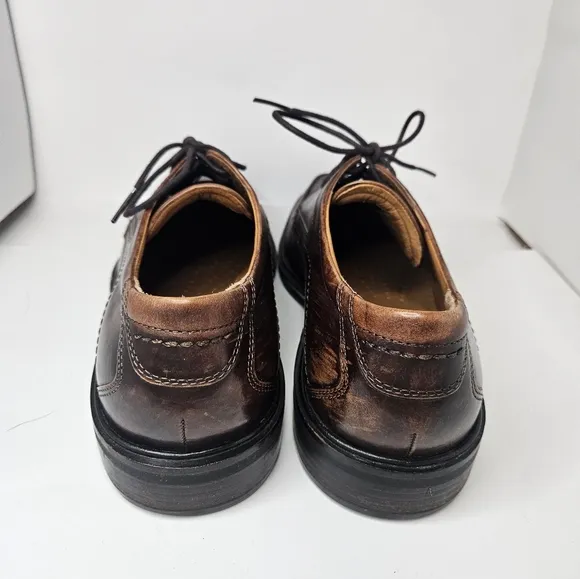 Men's Ecco Brown leather Oxfords size 44
