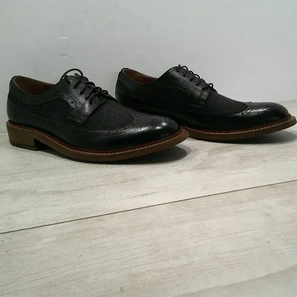 Men's Garret Lace-Up Two-Tone Leather Oxfords Retro Style Size:  13