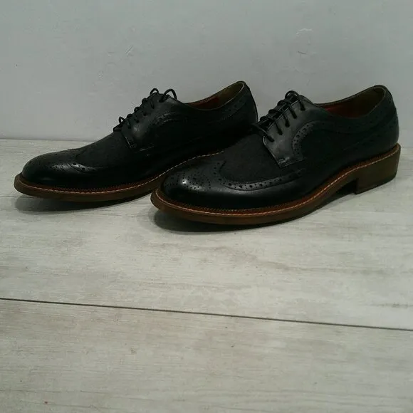 Men's Garret Lace-Up Two-Tone Leather Oxfords Retro Style Size:  13