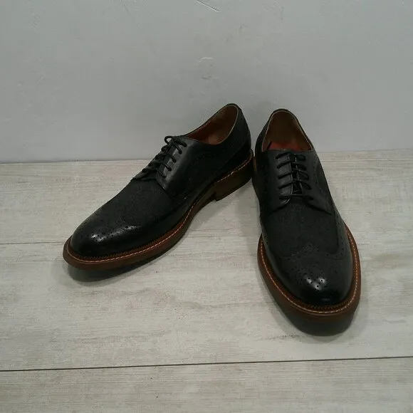 Men's Garret Lace-Up Two-Tone Leather Oxfords Retro Style Size:  13
