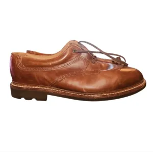 Mens Johnston &amp; Murphy Passport Tassel Brown Leather Oxford Shoes 9.5 Old Money