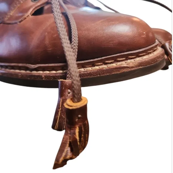 Mens Johnston &amp; Murphy Passport Tassel Brown Leather Oxford Shoes 9.5 Old Money
