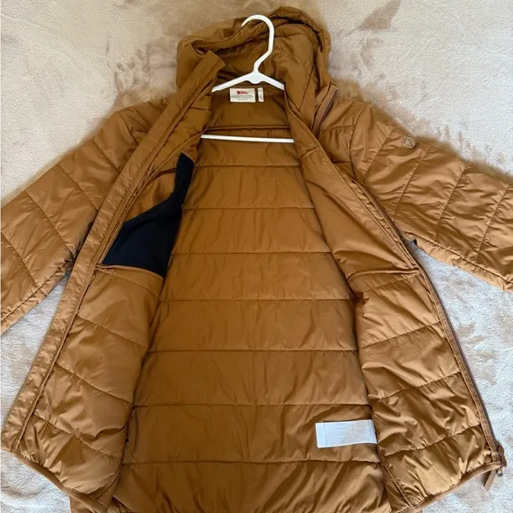 Men's Keb Padded Hoodie in Large/Chestnut
