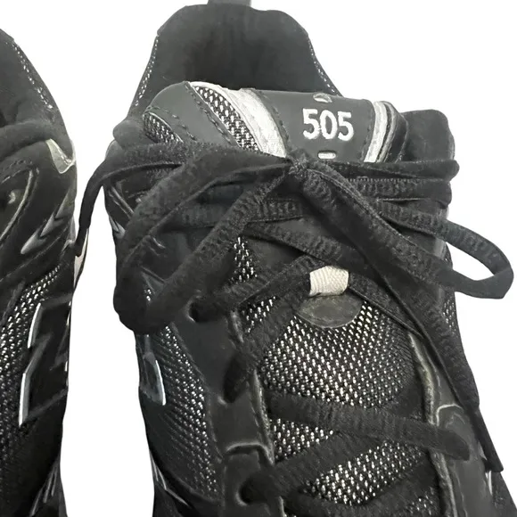 Men's New Balance 505 Black and Gray Athletic Shoes Size 10 1/2