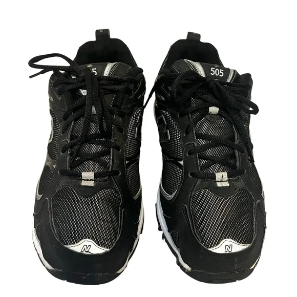 Men's New Balance 505 Black and Gray Athletic Shoes Size 10 1/2