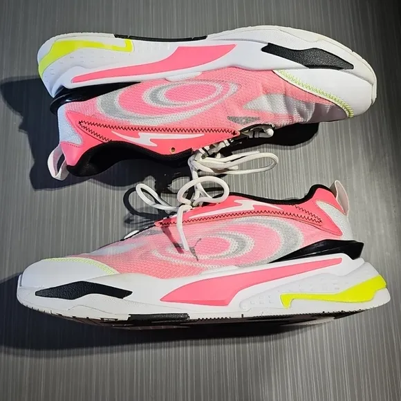 Men's PUMA Shoes rs-Fast Paradise Ignite Pink White Neon‎ 2021 Size 9.5 EUC