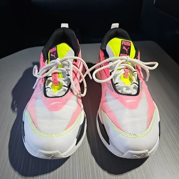 Men's PUMA Shoes rs-Fast Paradise Ignite Pink White Neon‎ 2021 Size 9.5 EUC