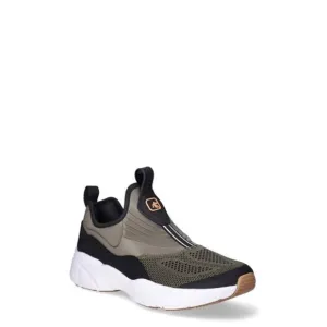 Men's Reaction Slip-On Sneakers Black Size 10 Memory Foam Comfort Shoes, Olive