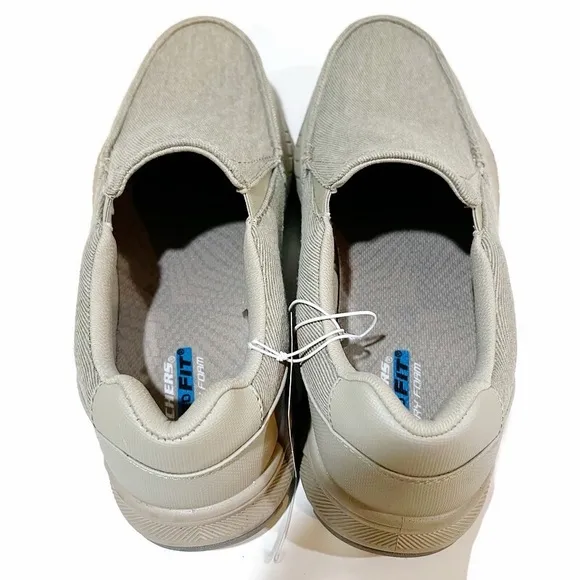 MENS SKECHERS RELAXED FIT COHAGEN-VIERRA CASUAL LACELESS MOC TOE SLIP-ON LOAFER