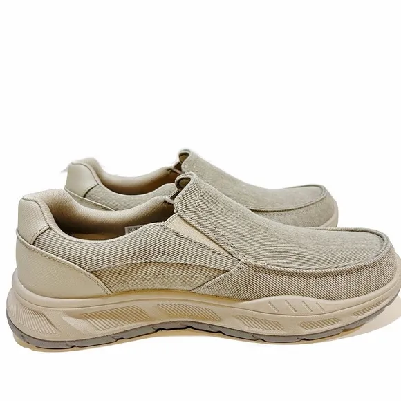 MENS SKECHERS RELAXED FIT COHAGEN-VIERRA CASUAL LACELESS MOC TOE SLIP-ON LOAFER