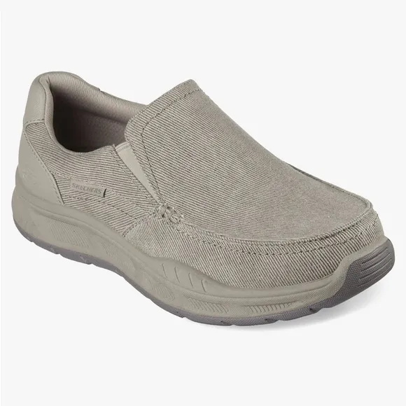 MENS SKECHERS RELAXED FIT COHAGEN-VIERRA CASUAL LACELESS MOC TOE SLIP-ON LOAFER