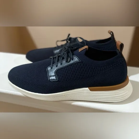 Men’s WOLF AND SHEPHERD SwiftKnit Derby Blue Casual Unisex Shoes M/7 &amp; W/9.