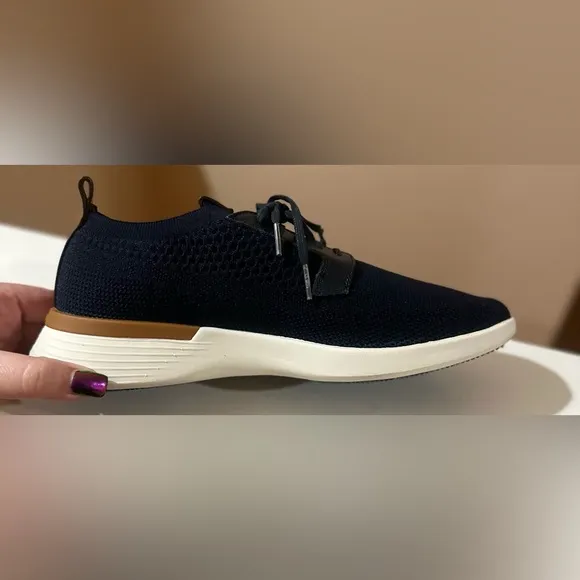 Men’s WOLF AND SHEPHERD SwiftKnit Derby Blue Casual Unisex Shoes M/7 &amp; W/9.