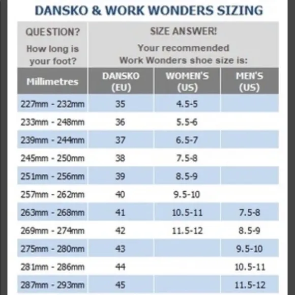 MEN’S / woman unisex Dansko  work clogs