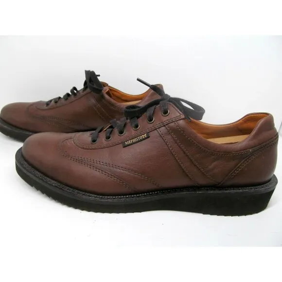 Mephisto Air Relax Goodyear Welt Mens Brown Leather Rubber Soled Oxfords US 10.5