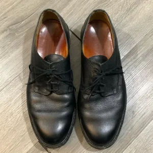 Mephisto Black Pebbled Leather Shock Absorber Lace-Up Oxfords size 11