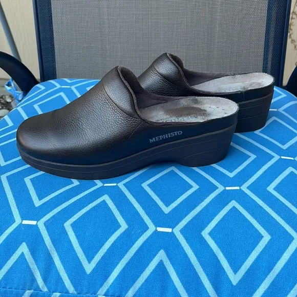 mephisto clogs brown 38 us size 8