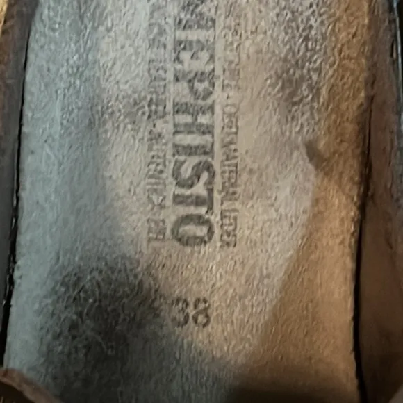 mephisto clogs brown 38 us size 8