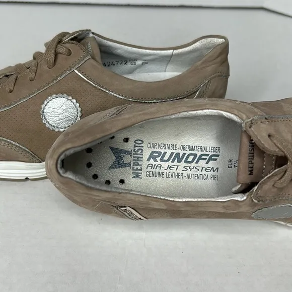 MEPHISTO - YAMINA Nubuck Leather Oxfords, 7.5
