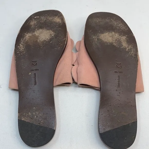 Mercedes Castillo Sz 8.5 Pink Delphia Suede Slides