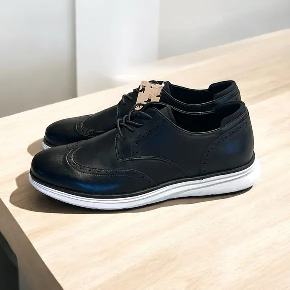 Meridos Men’s Lightweight Black Casual Dress Sneakers Oxford Shoes Size 11