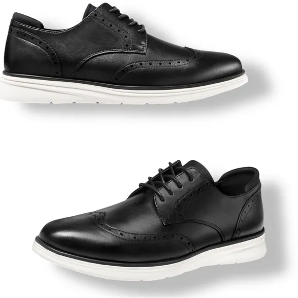 Meridos Men’s Lightweight Black Casual Dress Sneakers Oxford Shoes Size 11