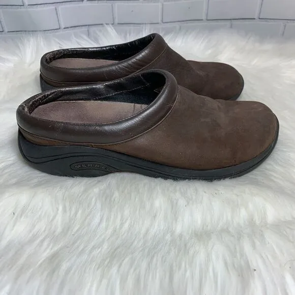Merrell Brown Nubuck Jungle Rhino Clogs Size 9