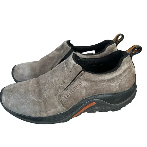 Merrell Jungle Moc Comfort Slip On Loafer Taupe Suede Size 8.5