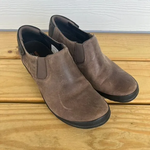 Merrell Veranda Leather Slip On Cloudy Brown Sz 9.5