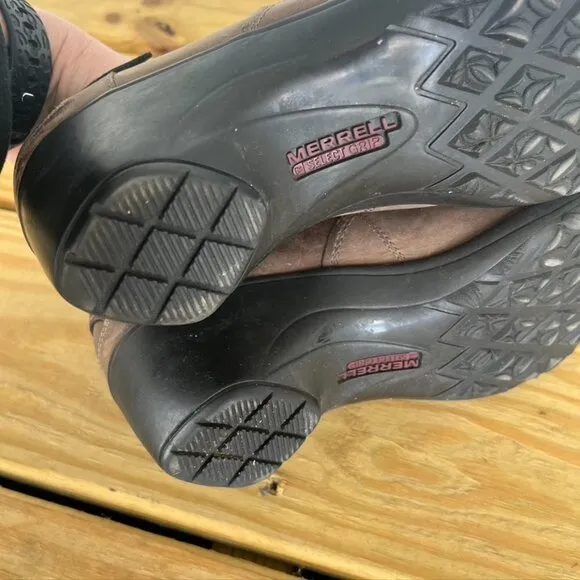 Merrell Veranda Leather Slip On Cloudy Brown Sz 9.5