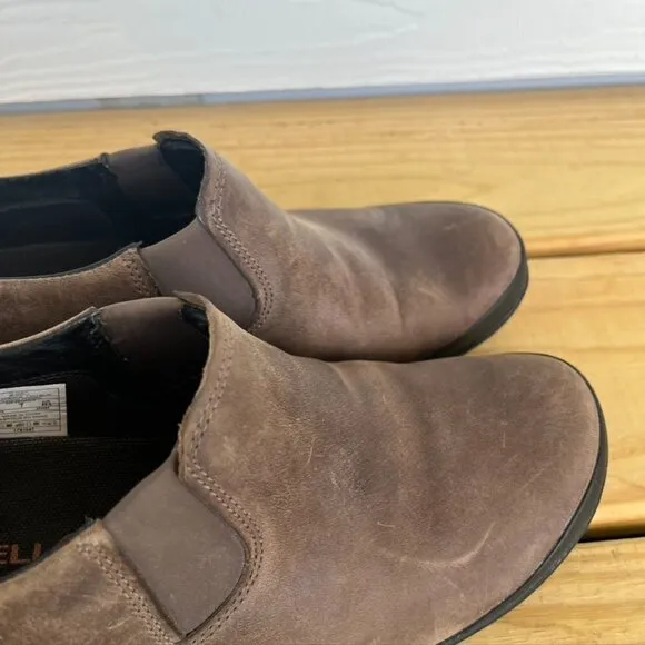 Merrell Veranda Leather Slip On Cloudy Brown Sz 9.5